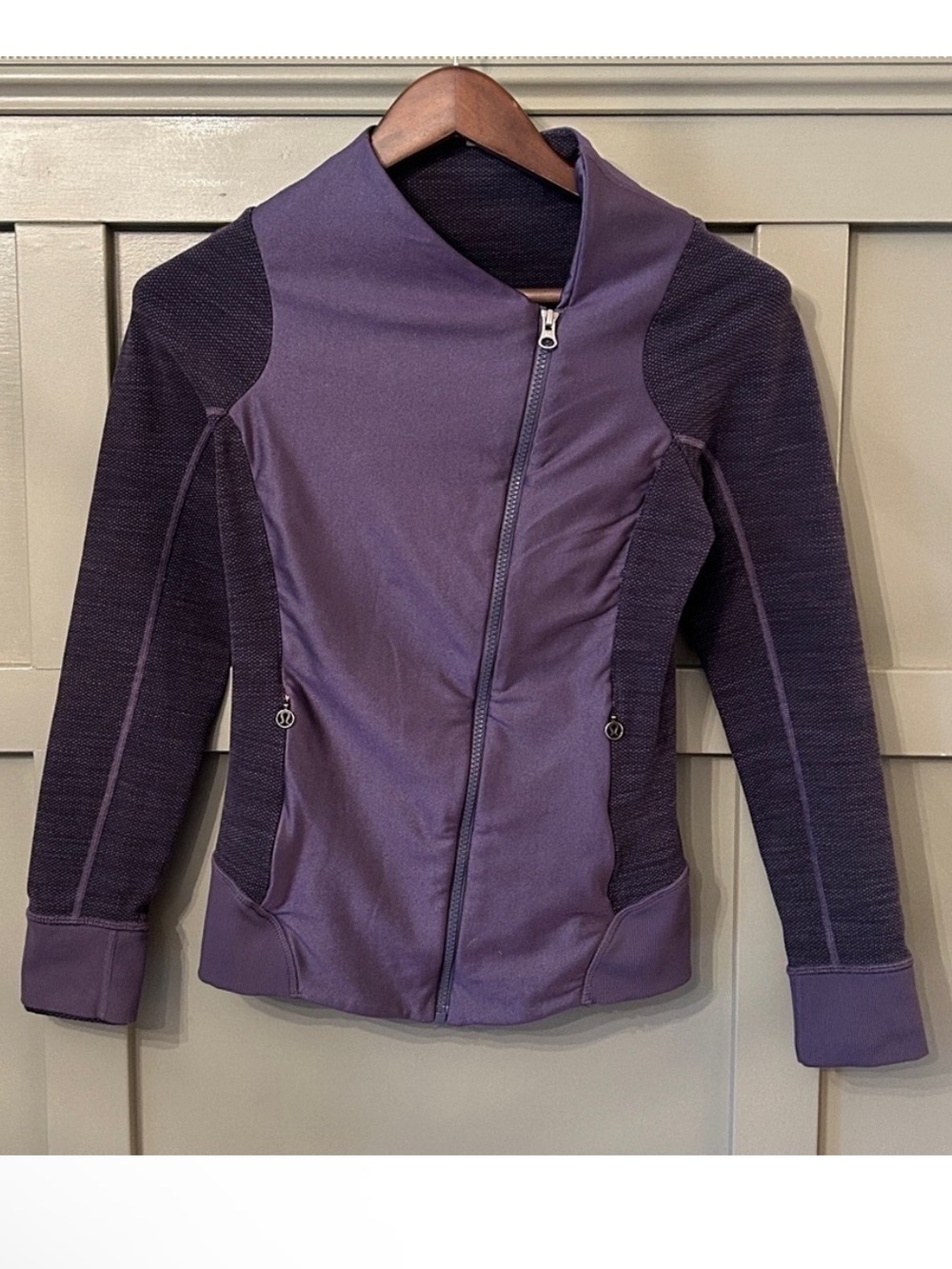 Lululemon Emerge Renewed Jacket Nightfall Diamond Jacquard Space Dye Size 6